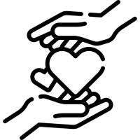 picto mains et coeur